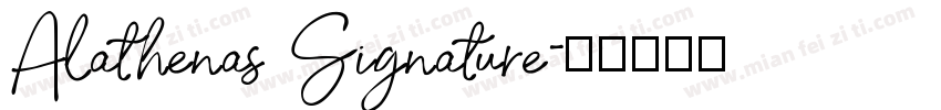 Alathenas Signature字体转换